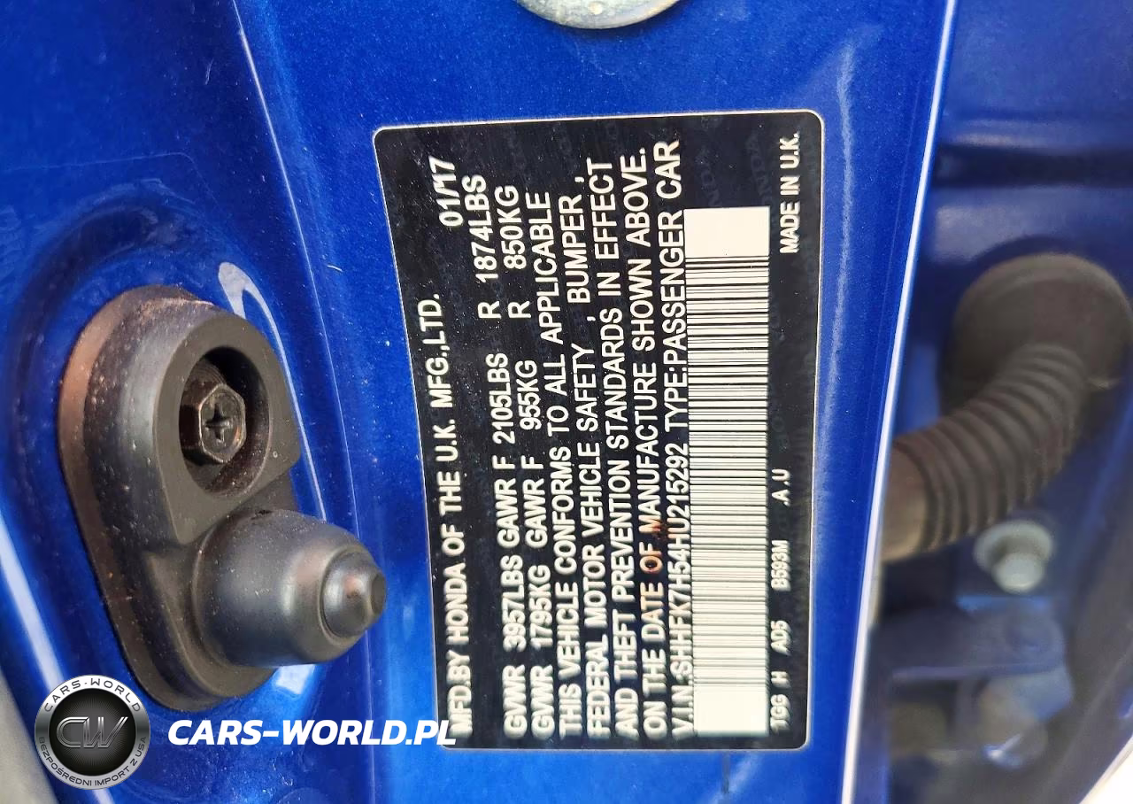 2017 Honda Civic Ex VIN:SHHFK7H54HU215292 - 12