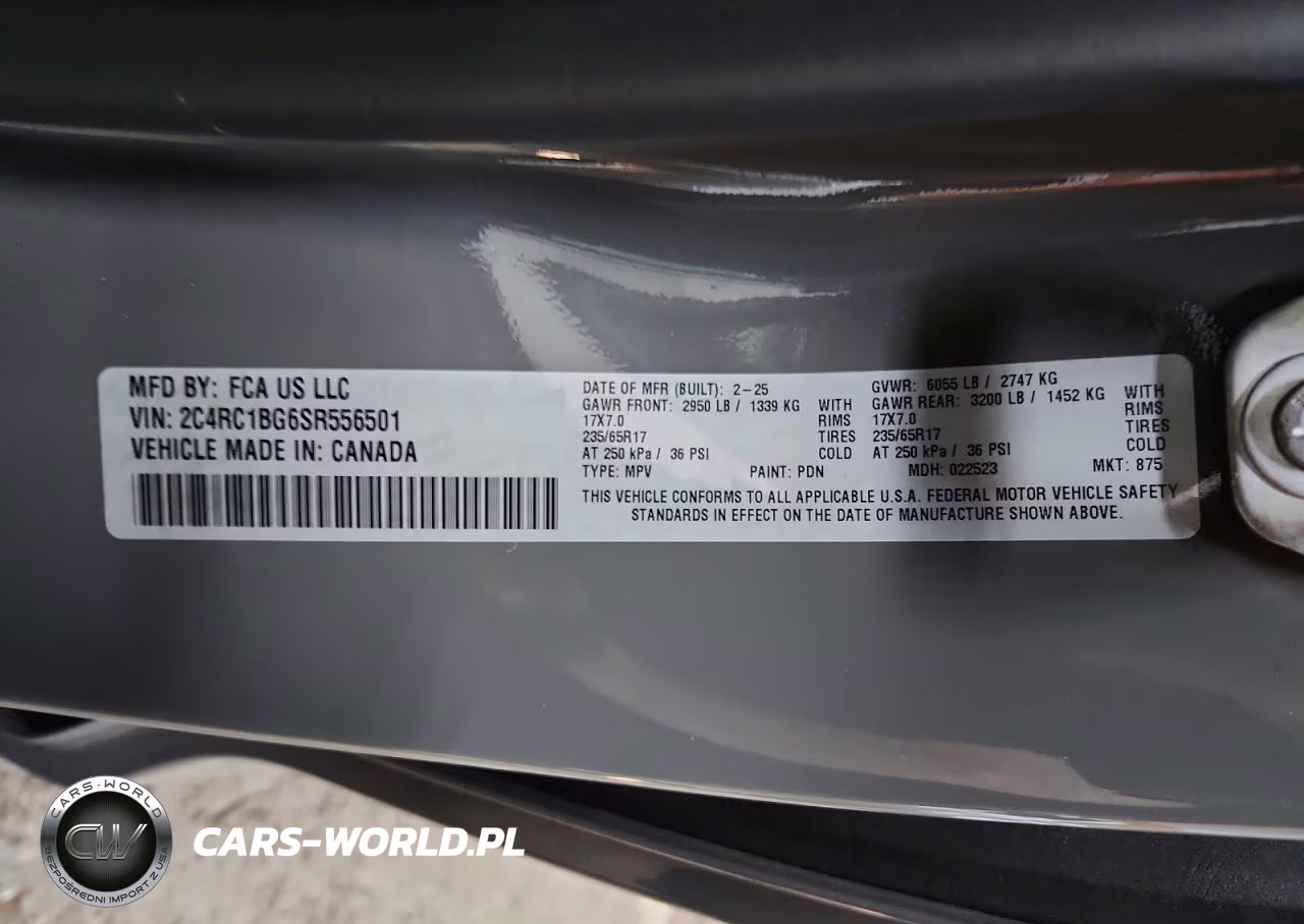2025 Chrysler Pacifica Select VIN:2C4RC1BG6SR556501 - 13