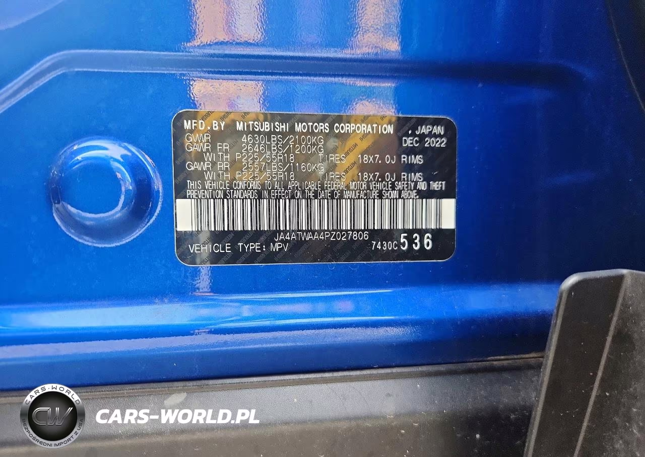 2023 Mitsubishi Eclipse Cross Se VIN:JA4ATWAA4PZ027806 - 14