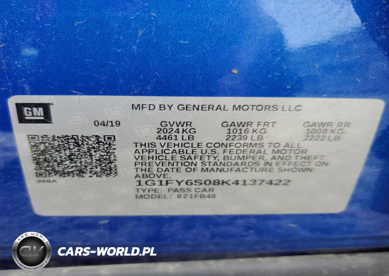 2019 Chevrolet Bolt Ev Lt VIN:1G1FY6S08K4137422 - 13