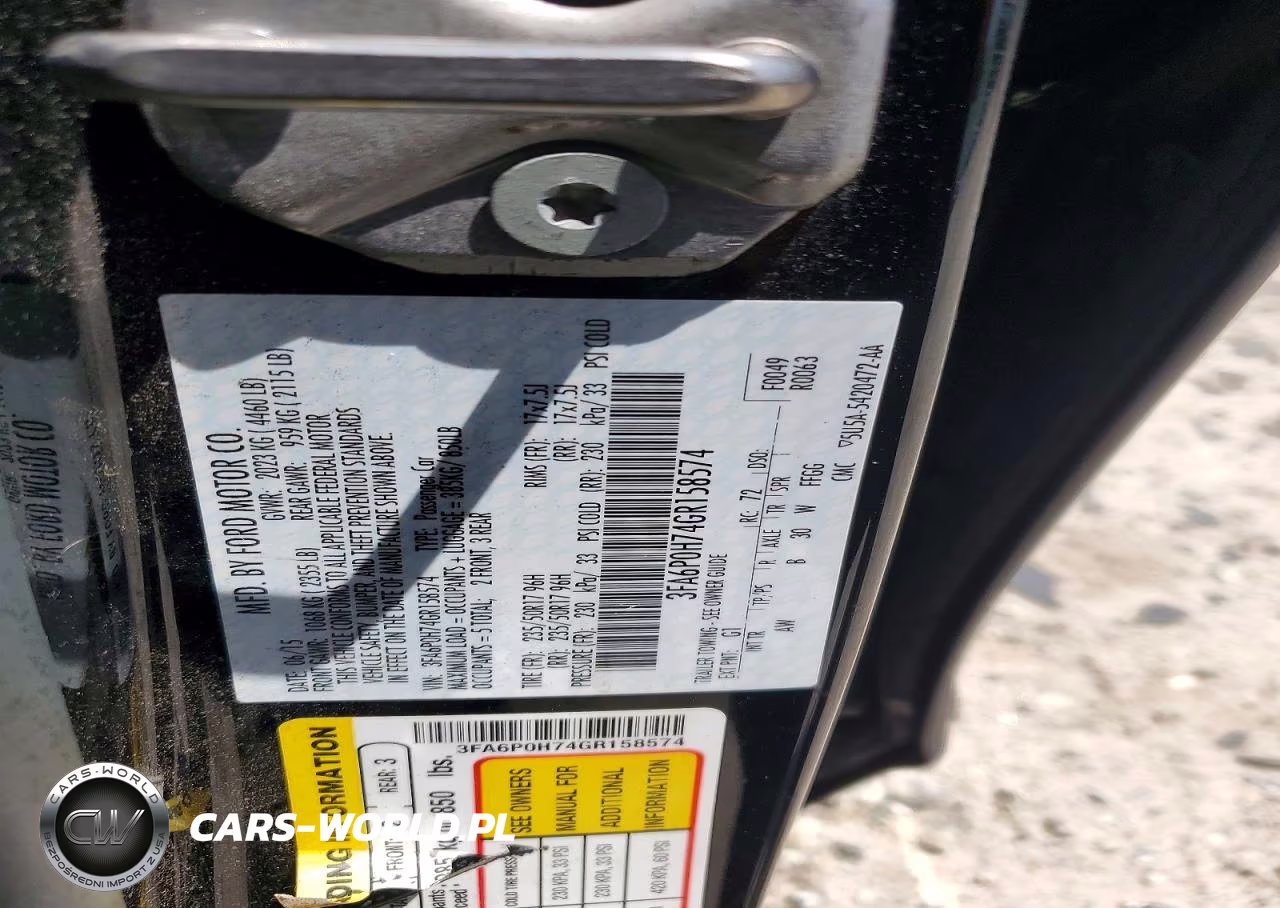 2016 Ford Fusion Se VIN:3FA6P0H74GR158574 - 12