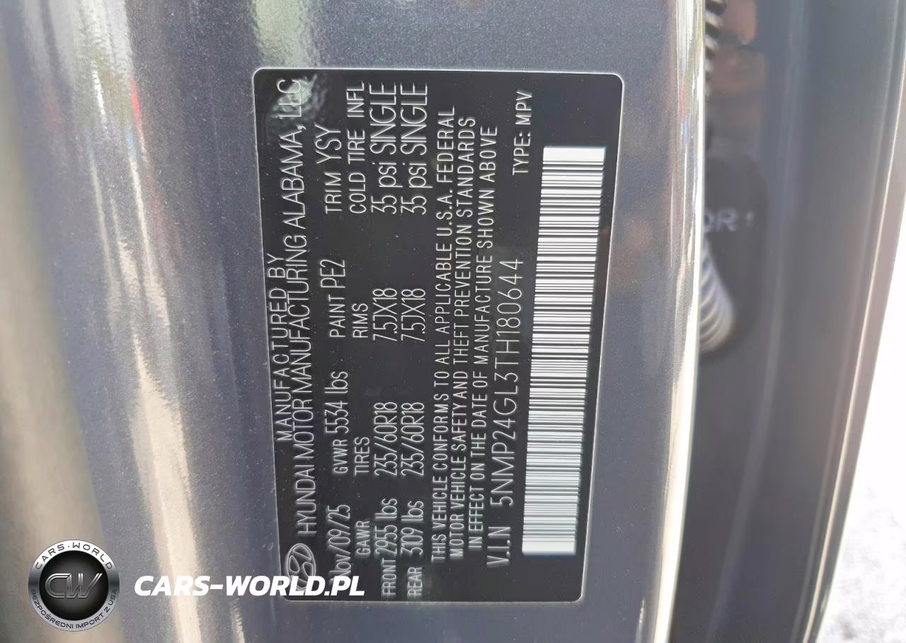 2026 Hyundai Santa Fe Sel VIN:5NMP24GL3TH180644 - 13