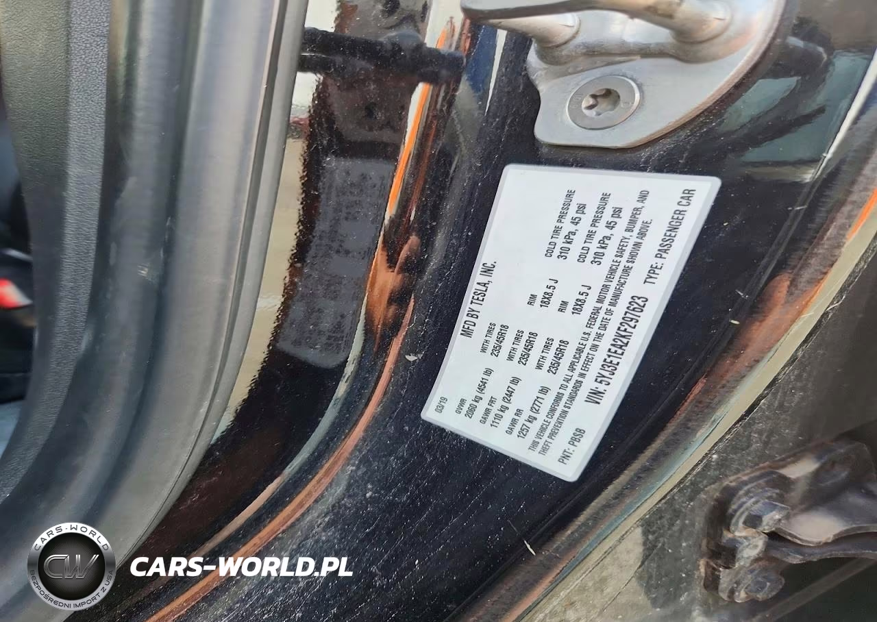 2019 Tesla Model 3 VIN:5YJ3E1EA2KF297623 - 12