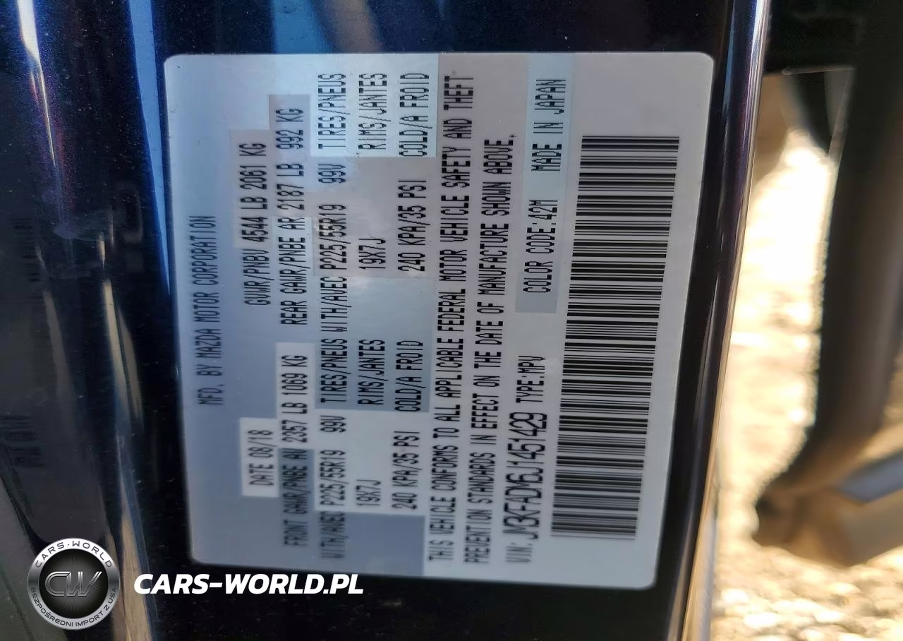 2018 Mazda Cx-5 Grand Touring VIN:JM3KFADM6J1451429 - 12