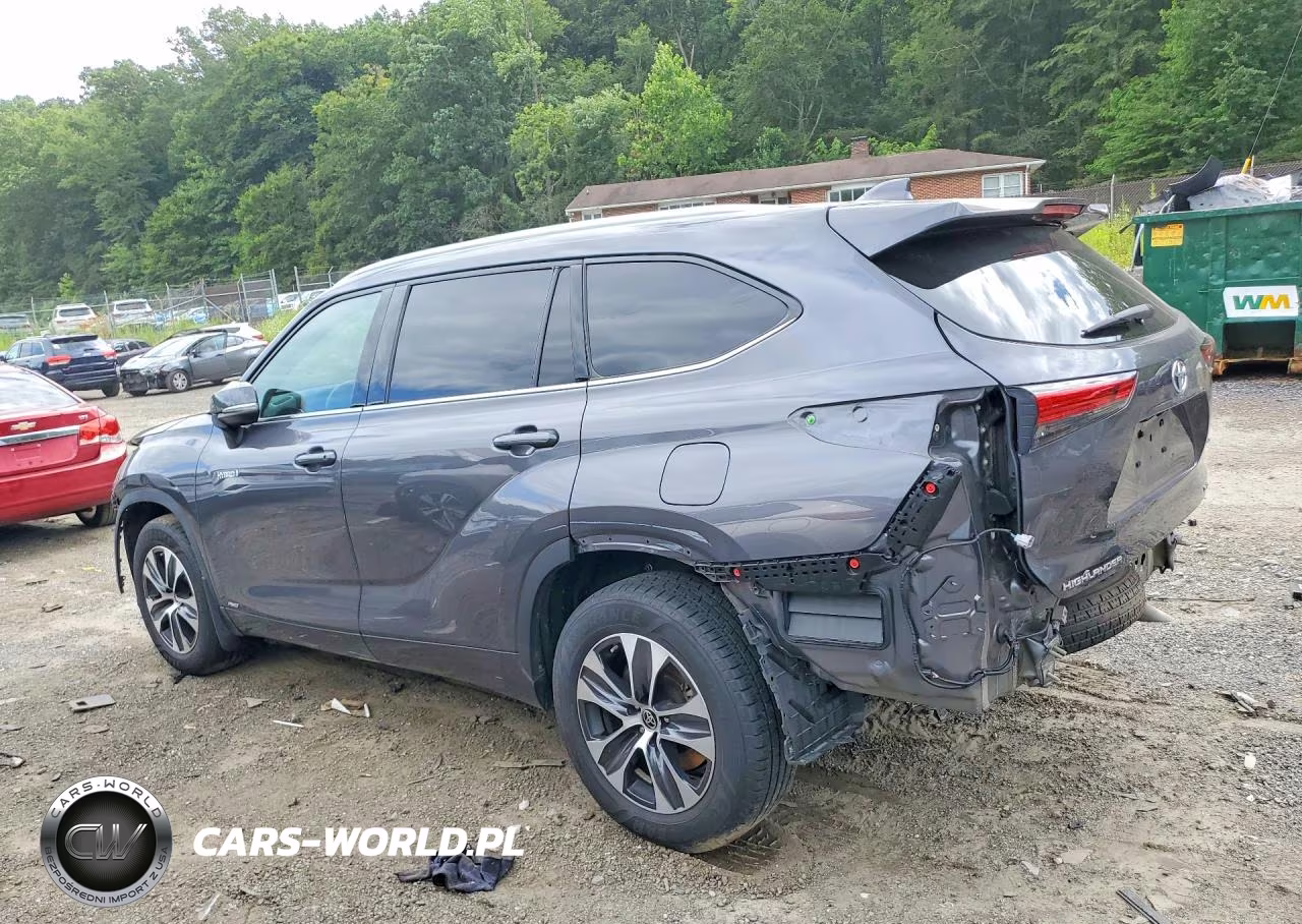 2021 Toyota Highlander Hybrid Xle VIN:5TDGBRCH4MS530165 - 2