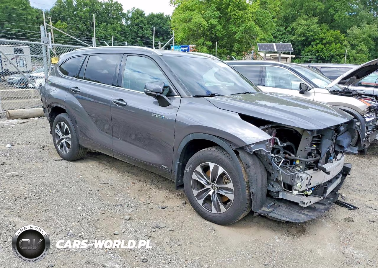 2021 Toyota Highlander Hybrid Xle VIN:5TDGBRCH4MS530165 - 4