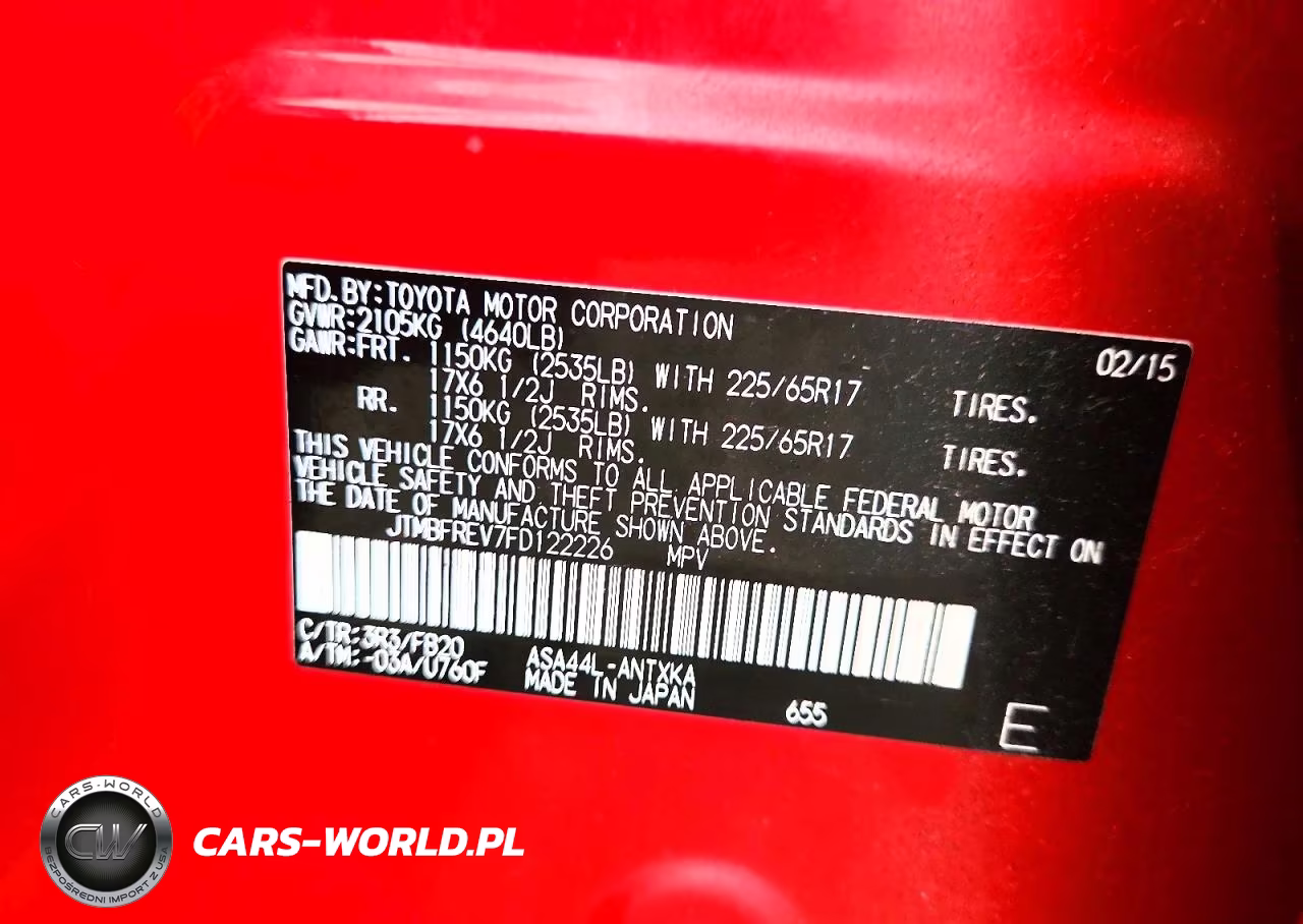 2015 Toyota Rav4 Le VIN:JTMBFREV7FD122226 - 13