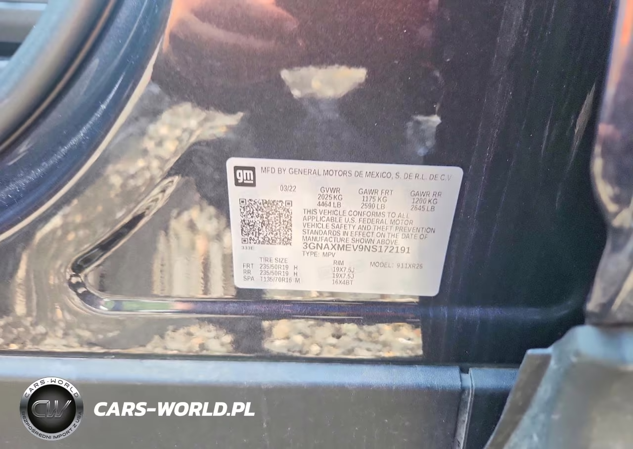 2022 Chevrolet Equinox Rs VIN:3GNAXMEV9NS172191 - 13