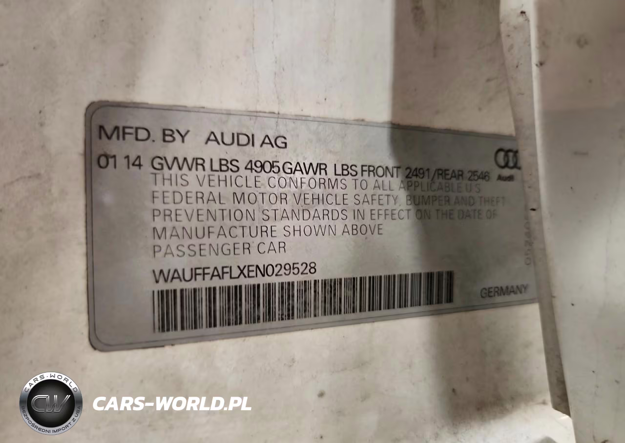 2014 Audi A4 Premium Plus VIN:WAUFFAFLXEN029528 - 12