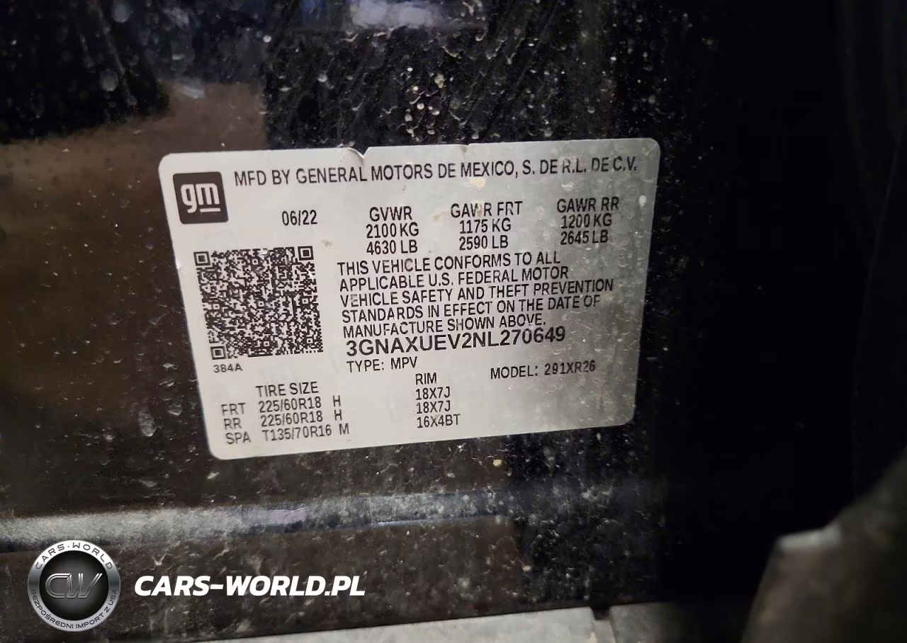 2022 Chevrolet Equinox Lt VIN:3GNAXUEV2NL270649 - 13