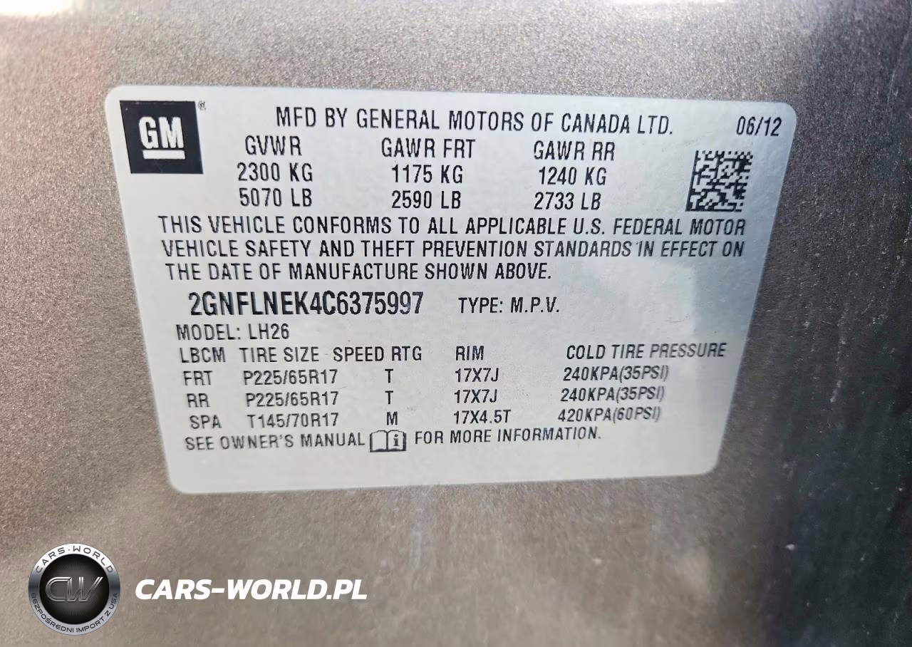 2012 Chevrolet Equinox Lt VIN:2GNFLNEK4C6375997 - 13