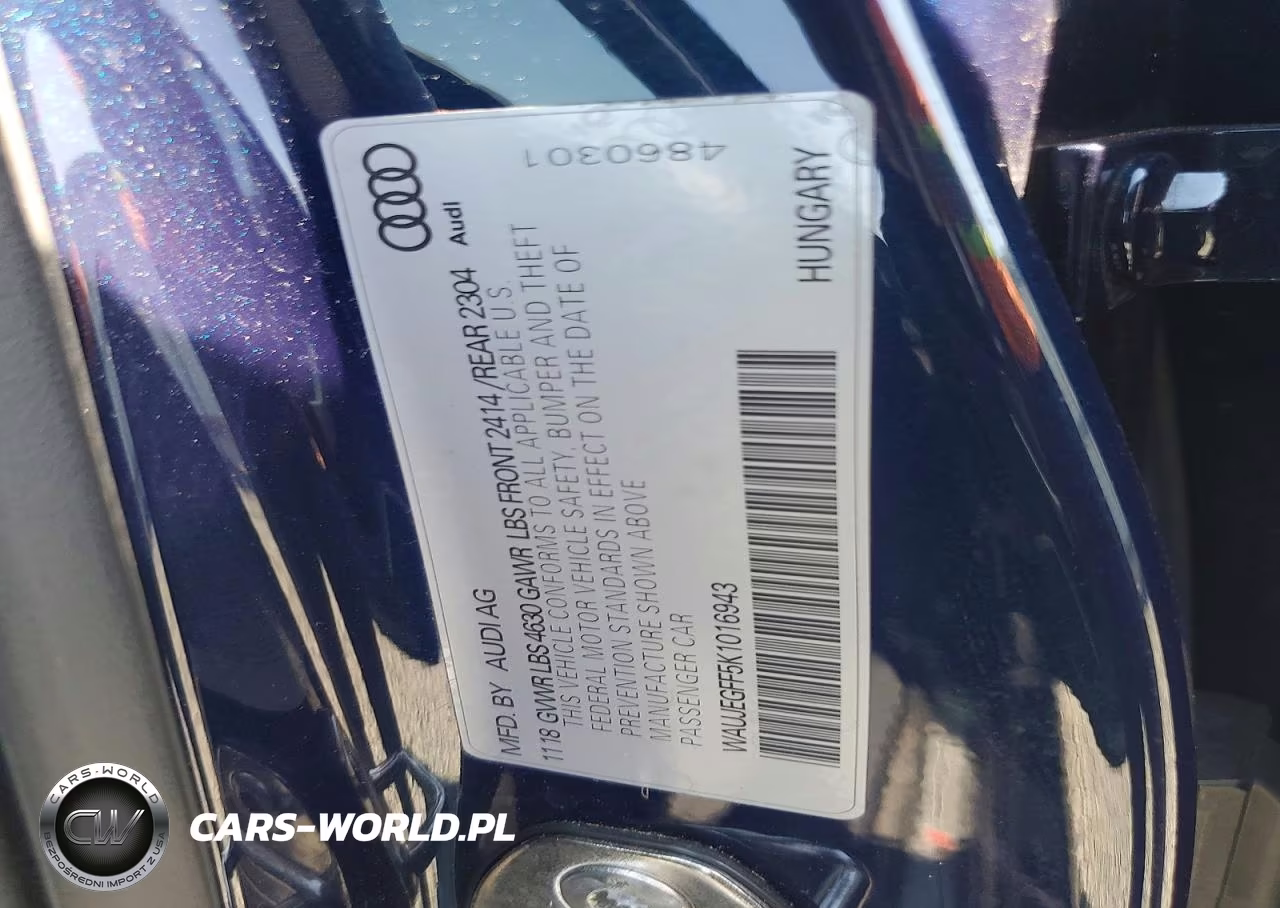 2019 Audi A3 Premium Plus VIN:WAUJEGFF5K1016943 - 12