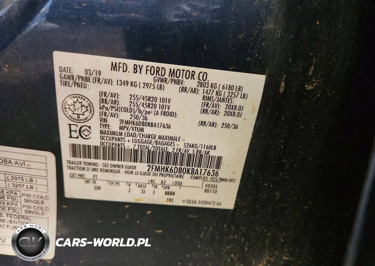 2019 Ford Flex Limited VIN:2FMHK6D80KBA17636 - 13