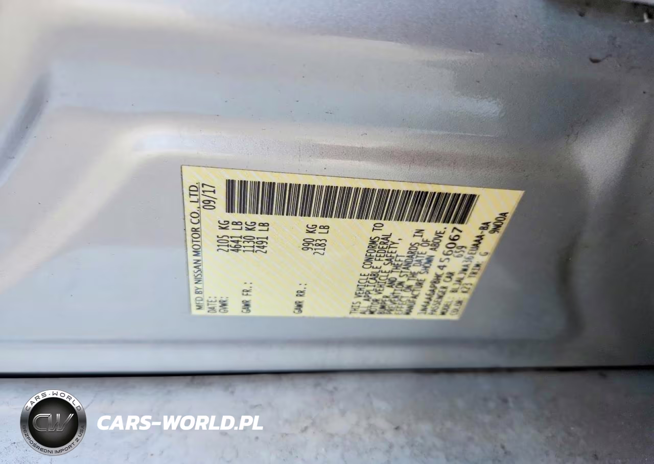 2017 Nissan Maxima 3.5 Sv VIN:1N4AA6AP8HC456067 - 13