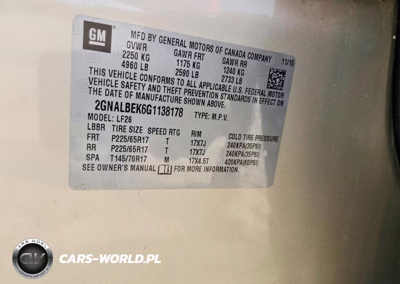 2016 Chevrolet Equinox Ls VIN:2GNALBEK6G1138178 - 13