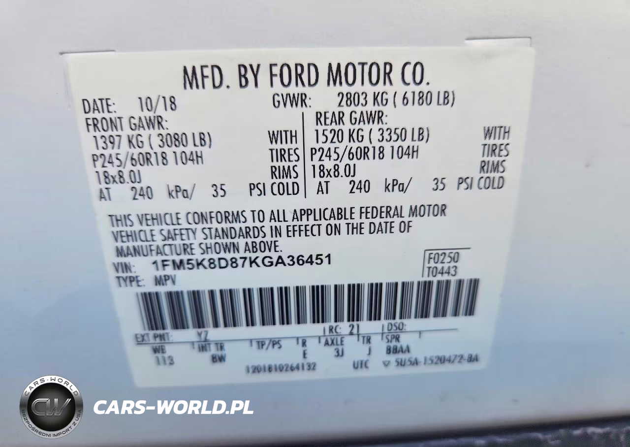 2019 Ford Explorer Xlt VIN:1FM5K8D87KGA36451 - 13