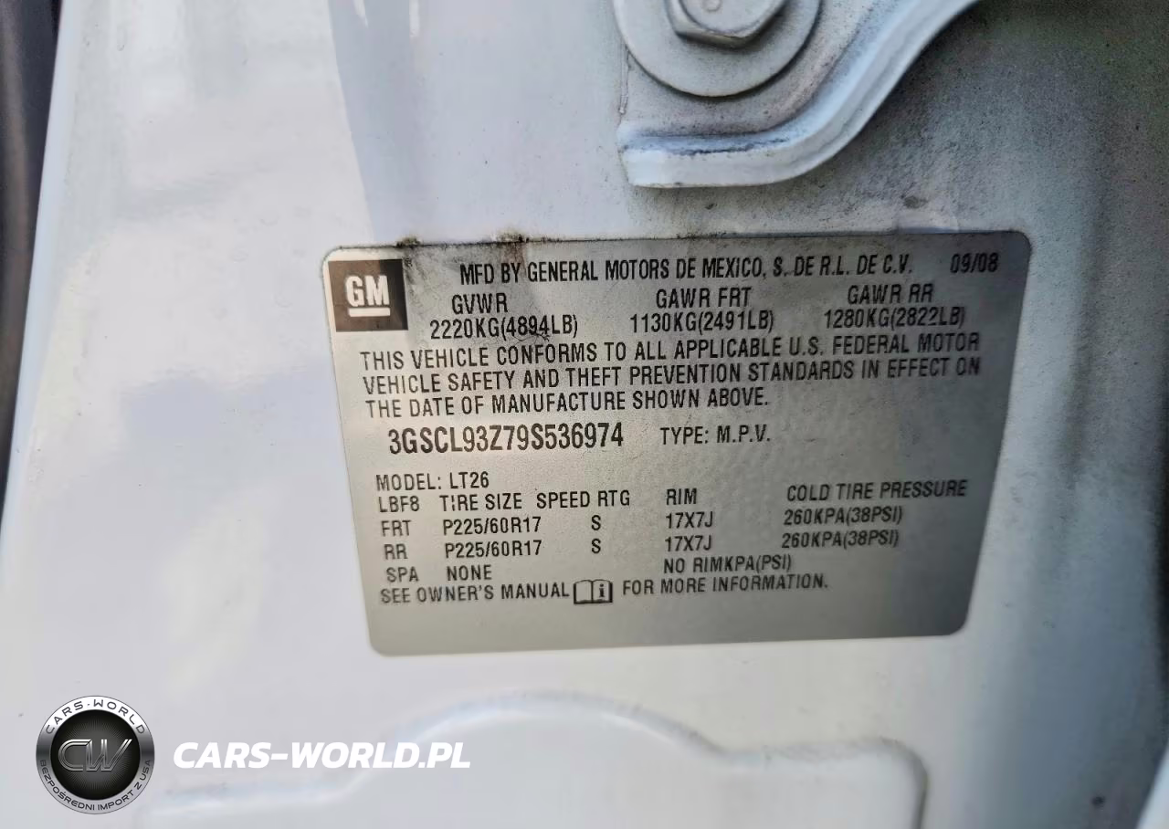 2009 Saturn Vue Hybrid VIN:3GSCL93Z79S536974 - 14