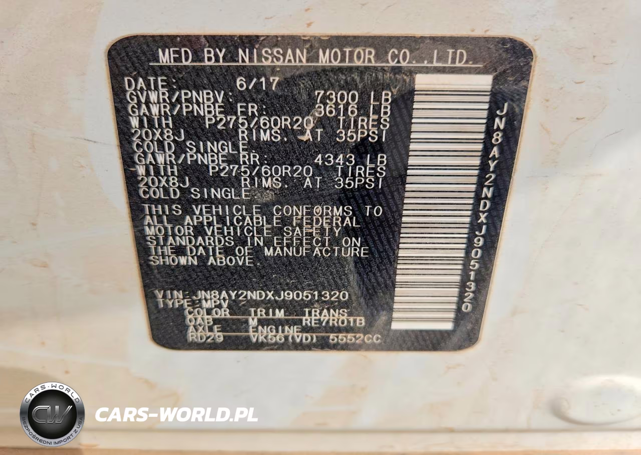 2018 Nissan Armada Sl VIN:JN8AY2NDXJ9051320 - 13