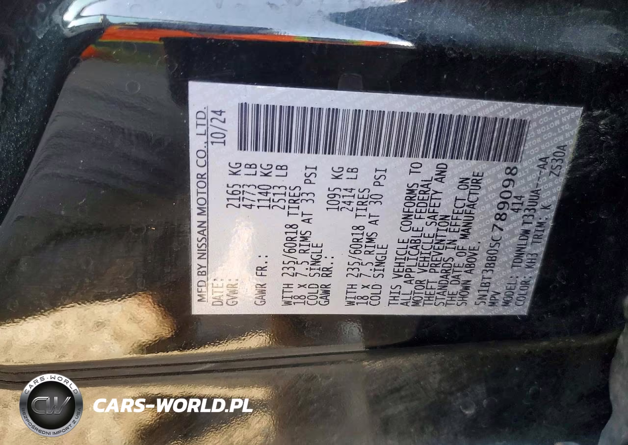 2025 Nissan Rogue Sv VIN:5N1BT3BB0SC789098 - 13