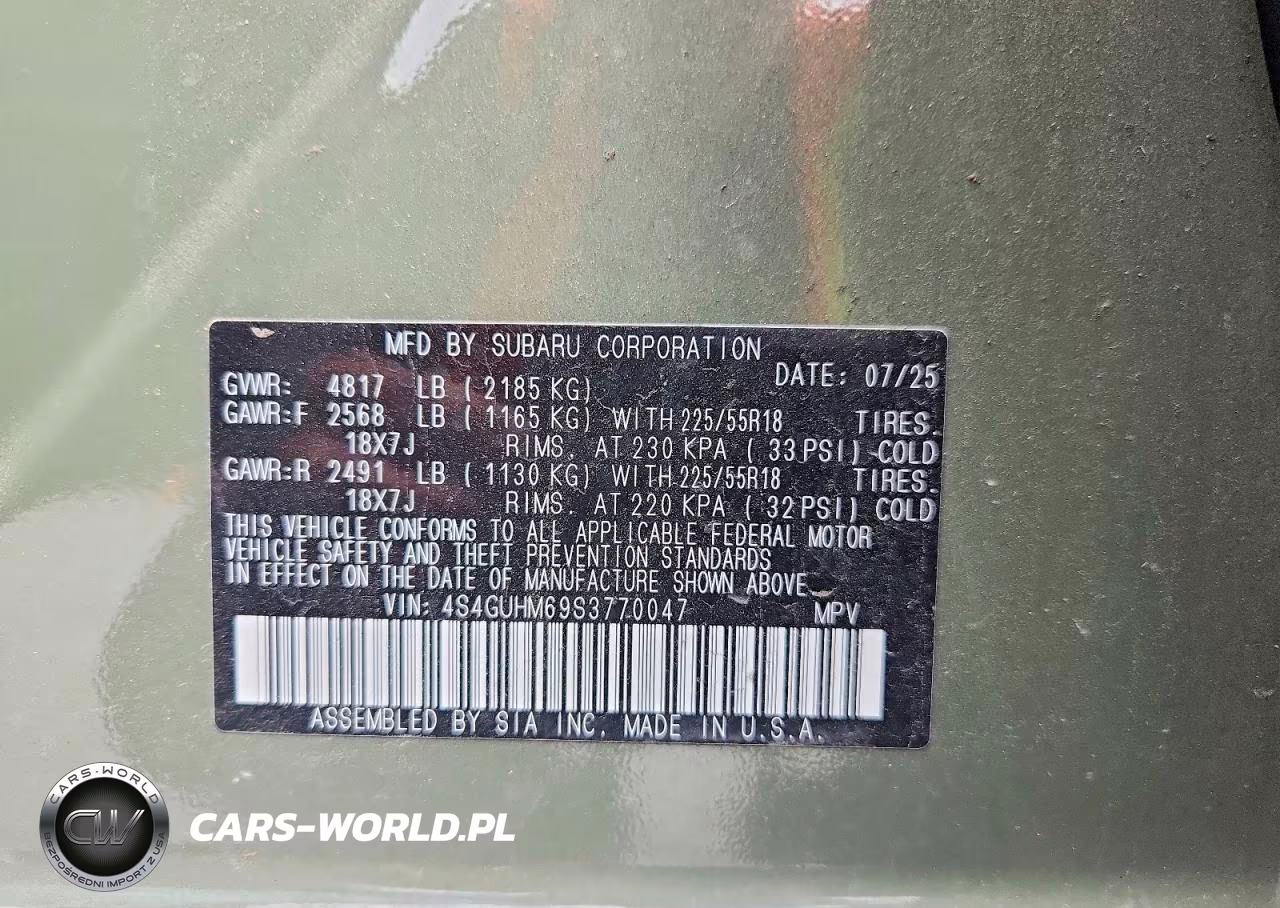 2025 Subaru Crosstrek Limited VIN:4S4GUHM69S3770047 - 13