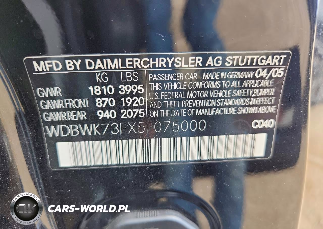 2005 Mercedes-Benz Slk 55 Amg VIN:WDBWK73FX5F075000 - 12