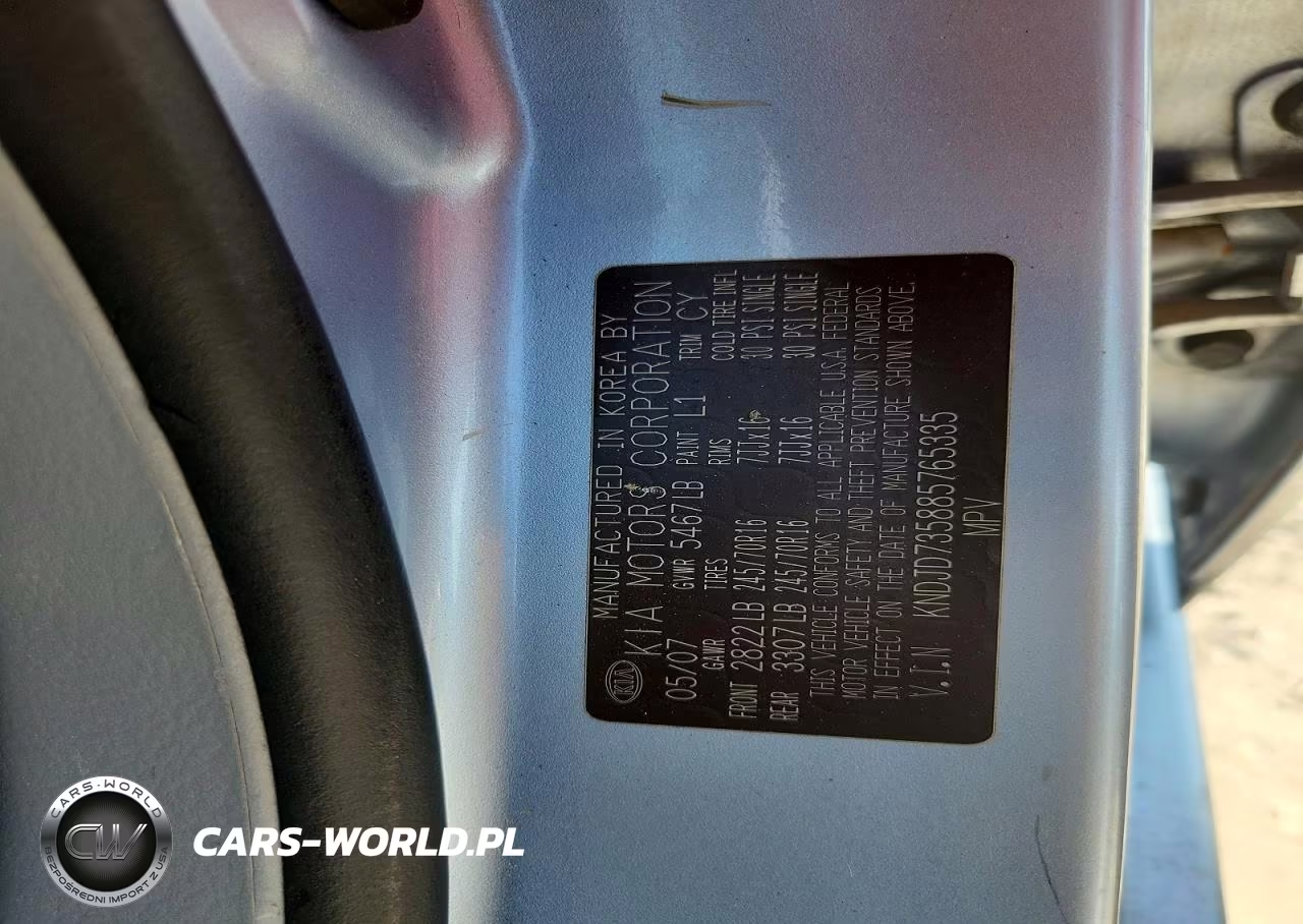 2008 Kia Sorento Base VIN:KNDJD735885765335 - 12