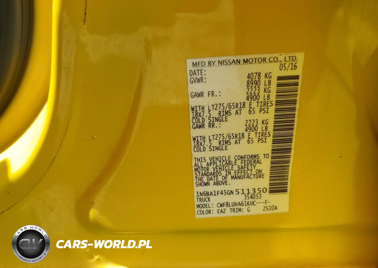 2016 Nissan Titan Xd Pro-4X VIN:1N6BA1F45GN511350 - 12