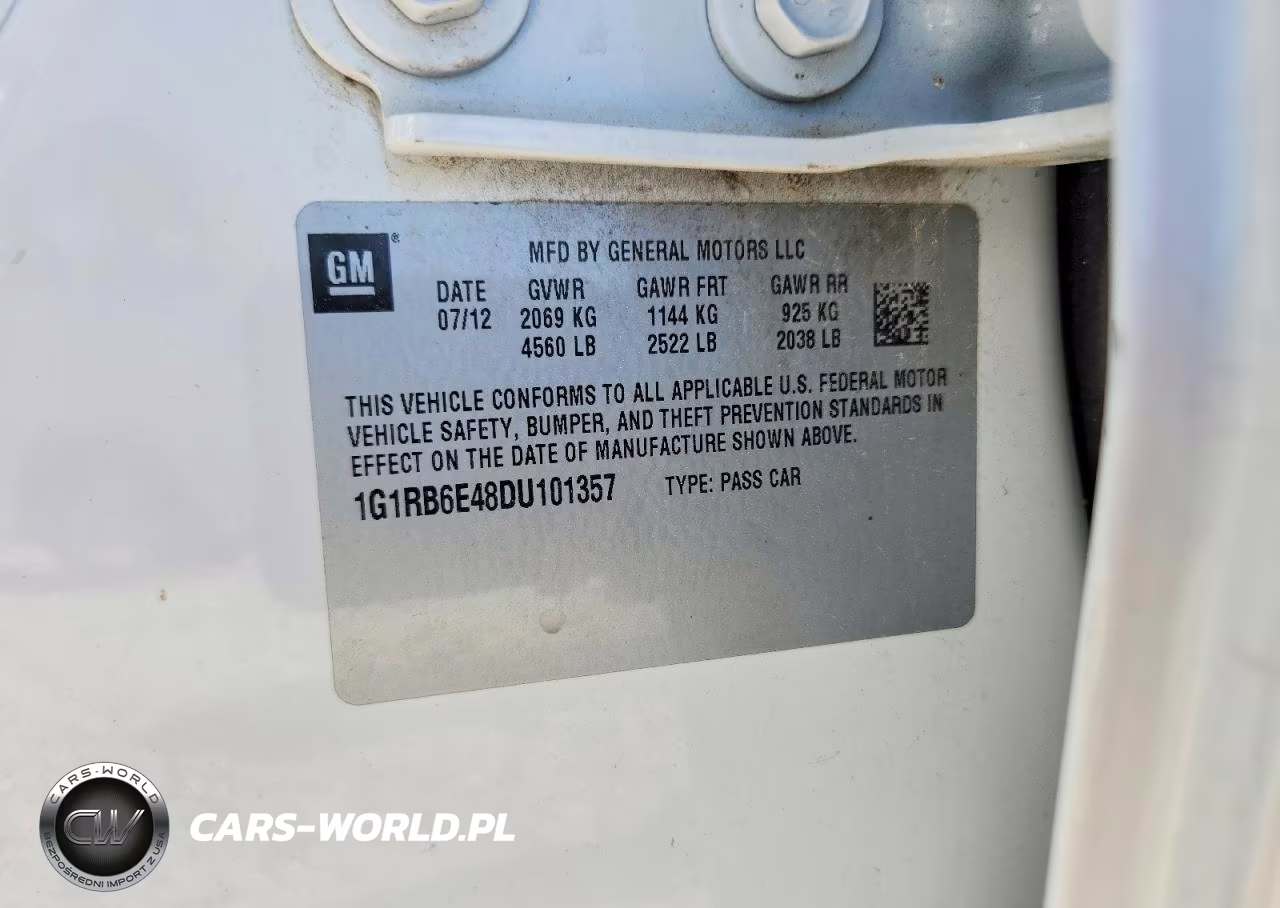 2013 Chevrolet Volt VIN:1G1RB6E48DU101357 - 13