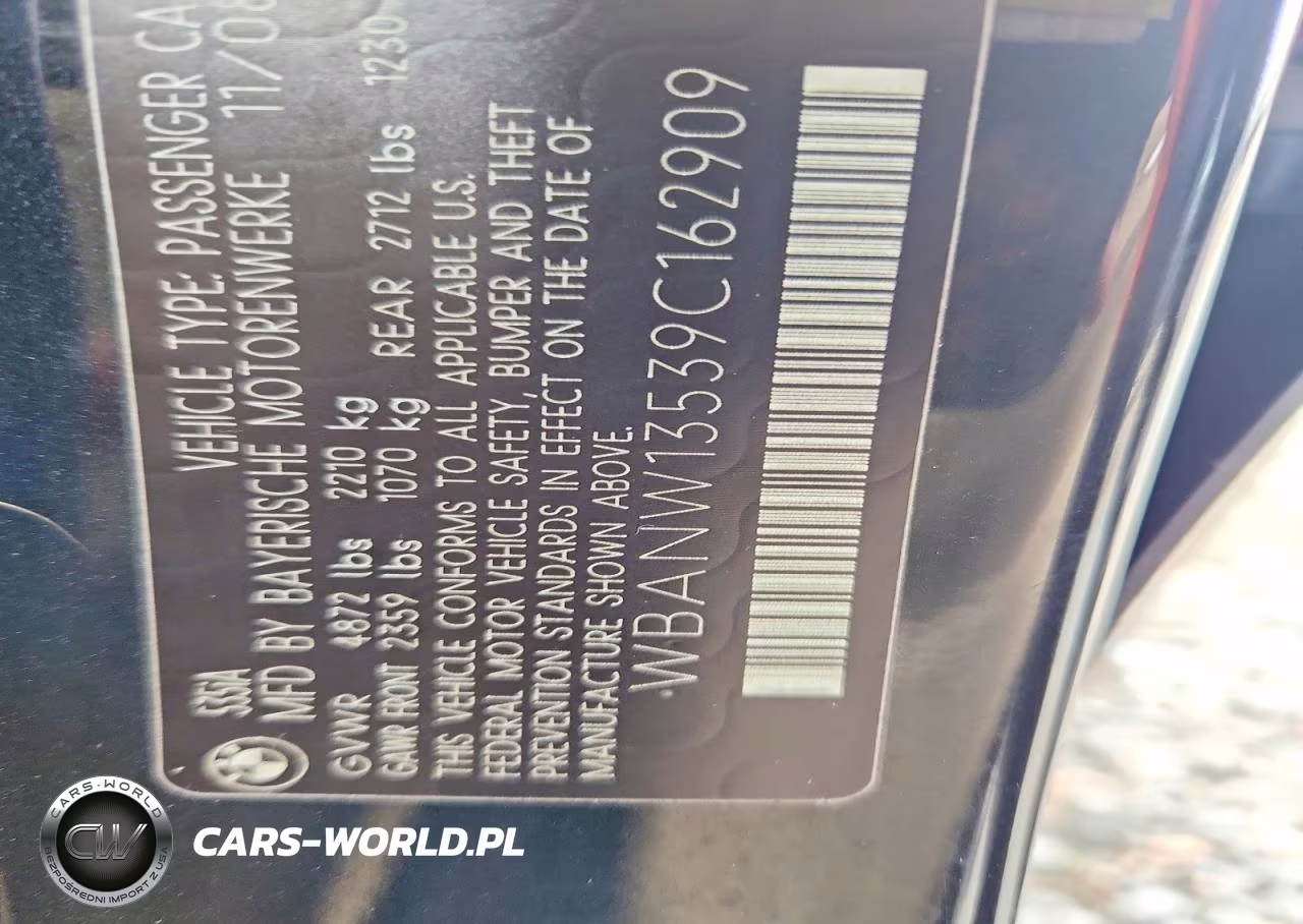 2009 BMW 535 I VIN:WBANW13539C162909 - 12