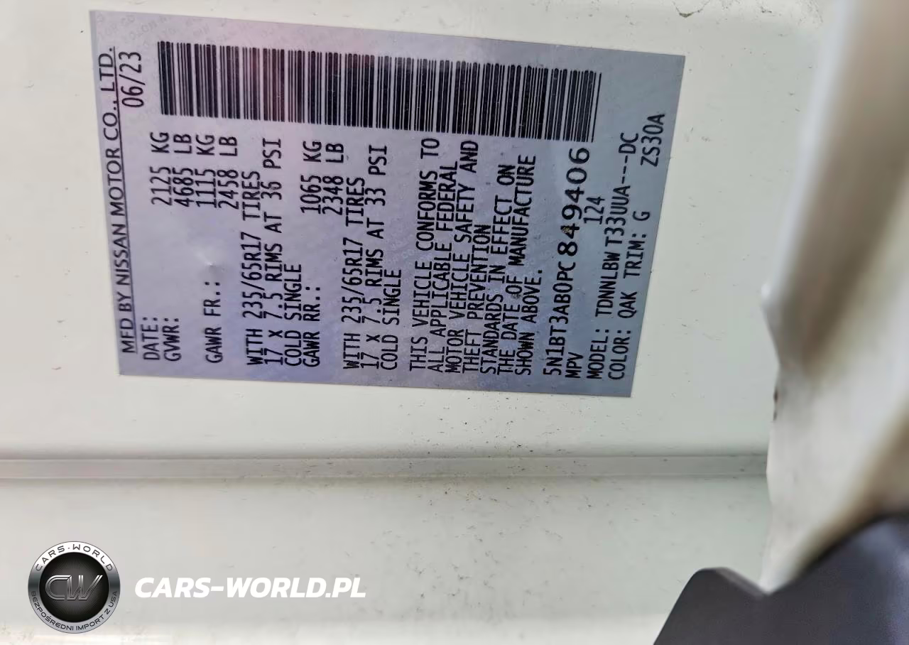2023 Nissan Rogue S VIN:5N1BT3AB0PC849406 - 13