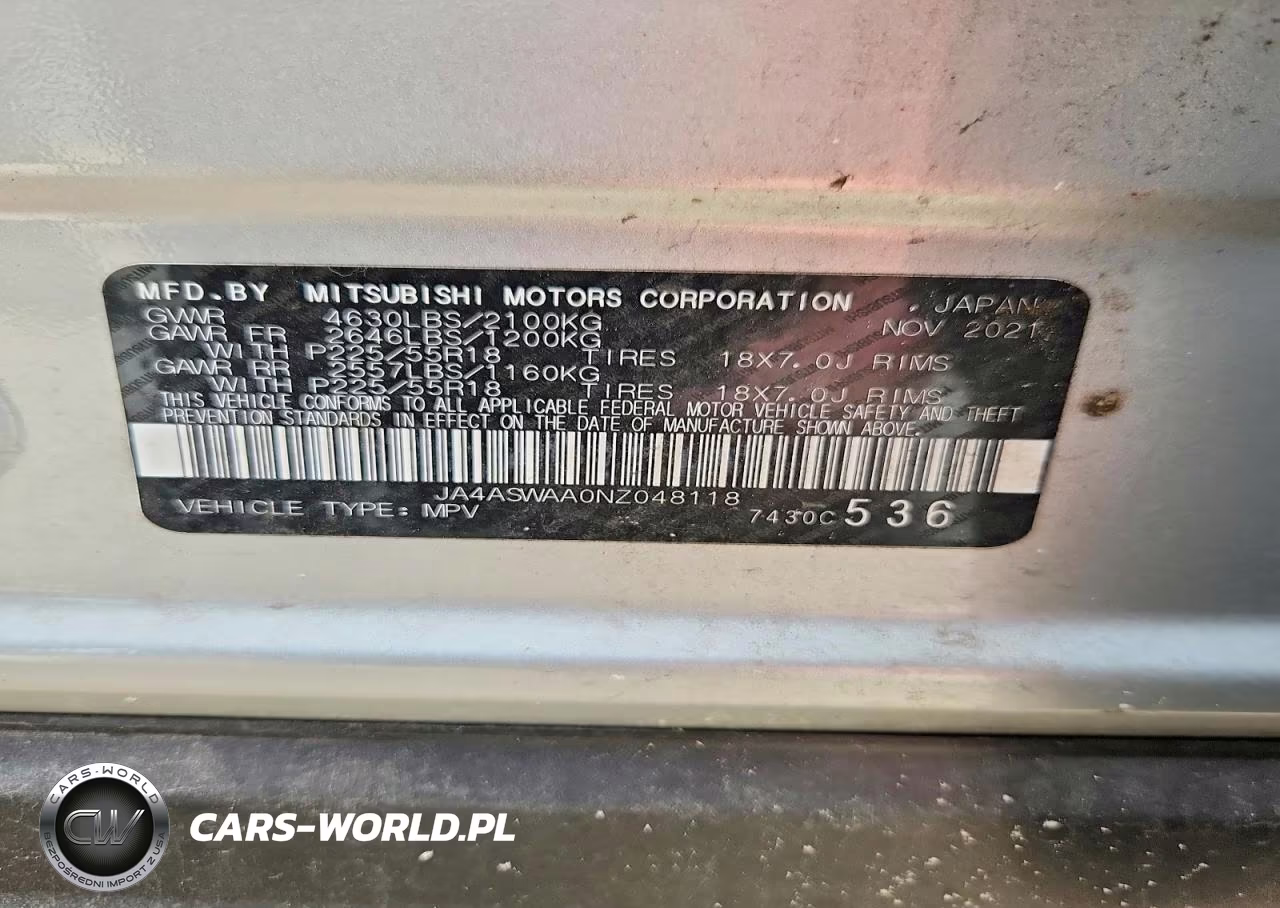 2022 Mitsubishi Eclipse Cross Se VIN:JA4ASWAA0NZ048118 - 13