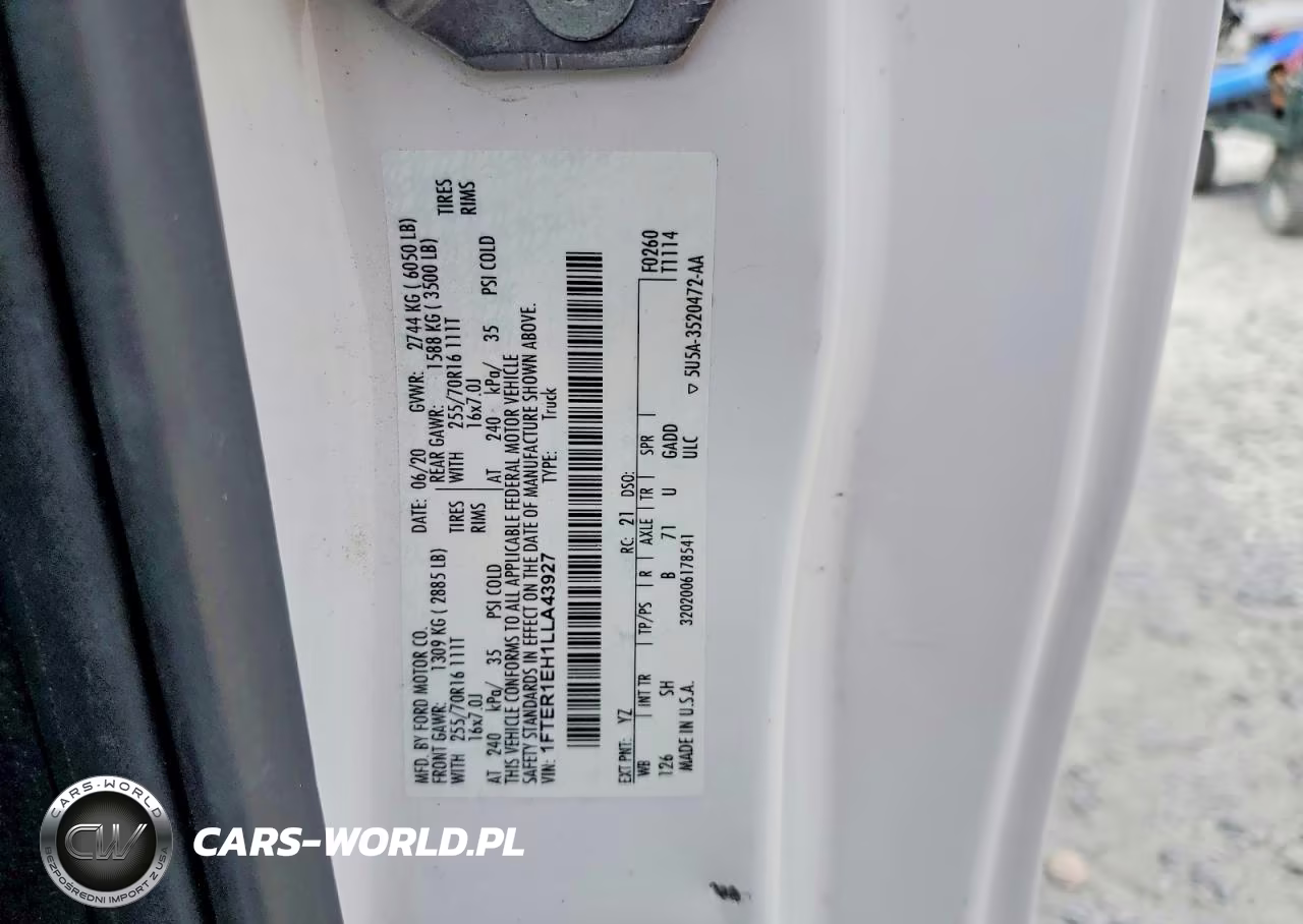 2020 Ford Ranger Xl VIN:1FTER1EH1LLA43927 - 12