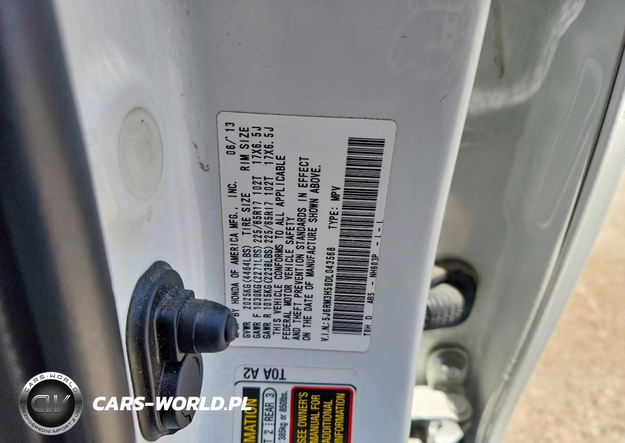 2013 Honda Cr-V Ex VIN:5J6RM3H59DL043568 - 14