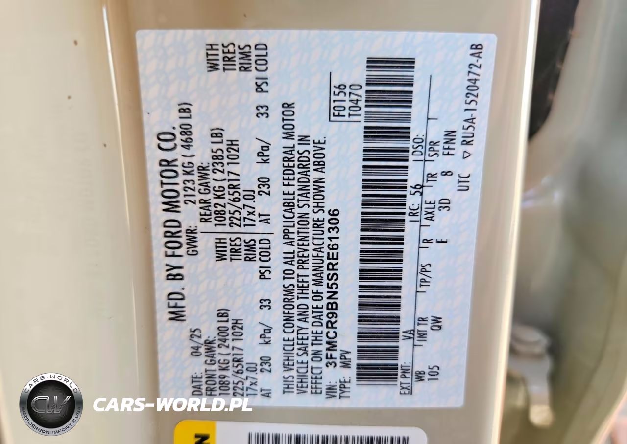 2025 Ford Bronco Sport Big Bend VIN:3FMCR9BN5SRE61306 - 12