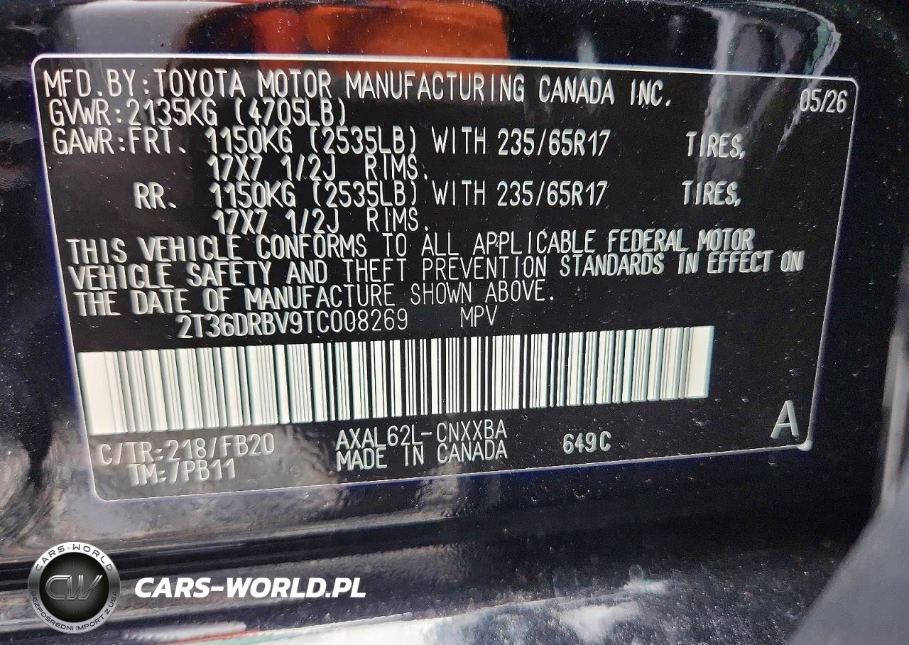 2026 Toyota Rav4 Le VIN:2T36DRBV9TC008269 - 14