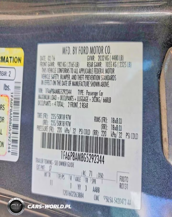 2016 Ford Mustang VIN:1FA6P8AM8G5292344 - 12