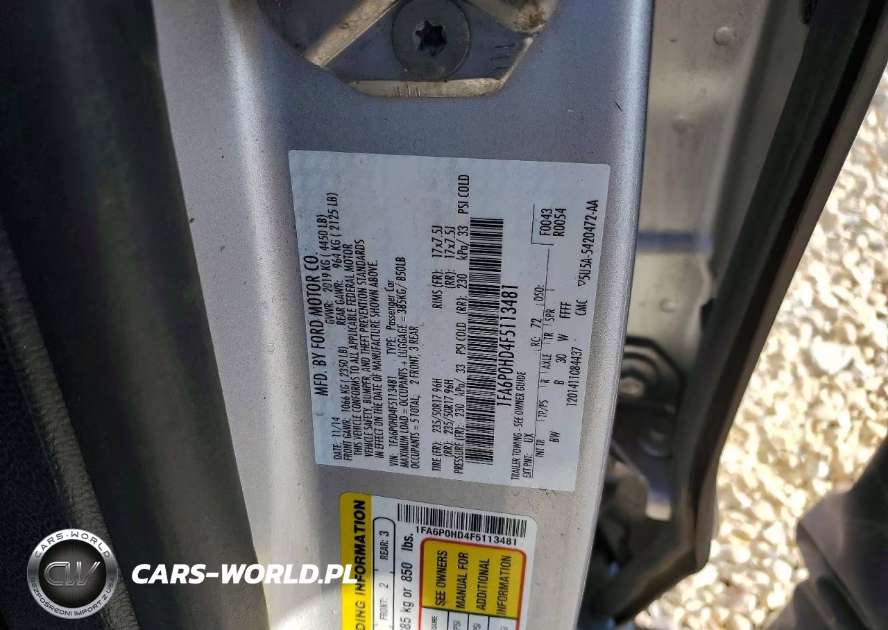 2015 Ford Fusion Se VIN:1FA6P0HD4F5113481 - 12
