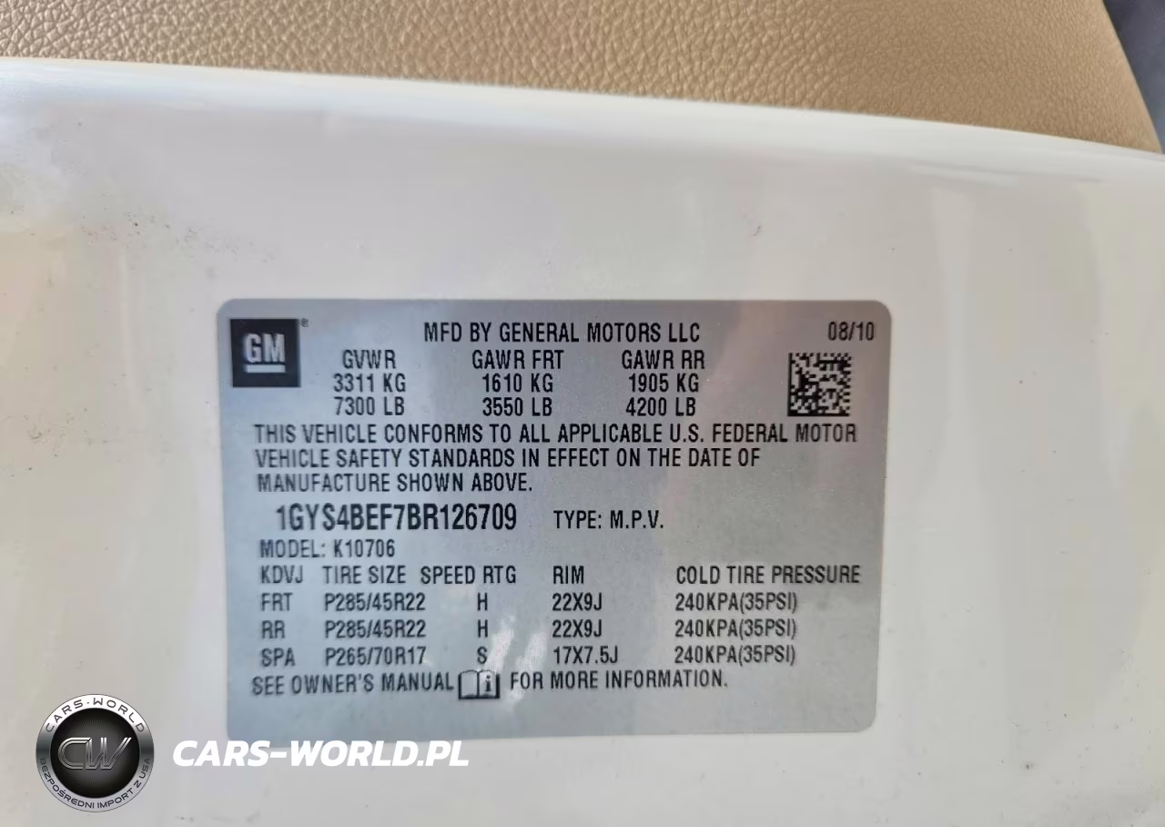2011 Cadillac Escalade Luxury VIN:1GYS4BEF7BR126709 - 13