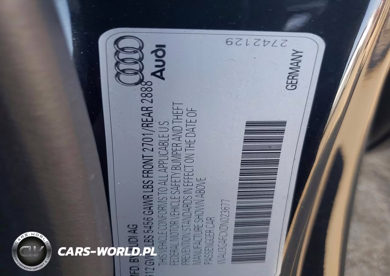 2013 Audi A7 Prestige VIN:WAU3GAFCXDN023677 - 12