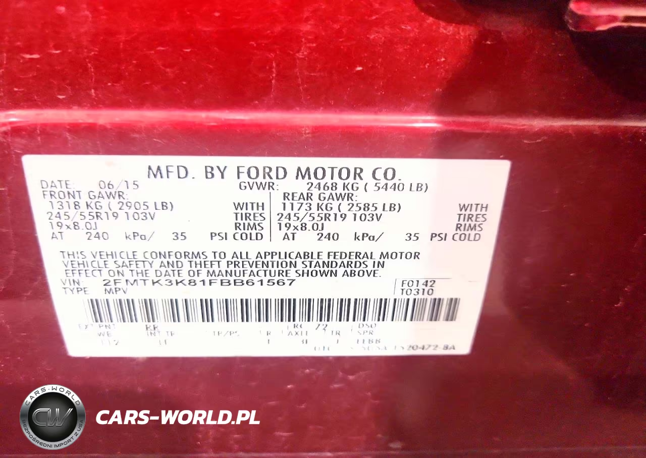 2015 Ford Edge Titanium VIN:2FMTK3K81FBB61567 - 12