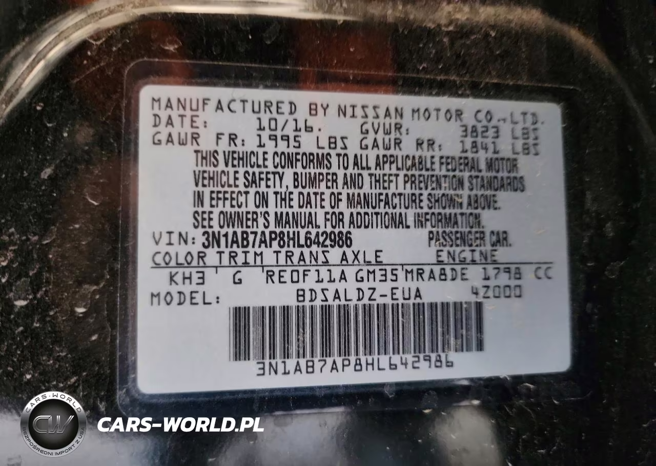 2017 Nissan Sentra Sv VIN:3N1AB7AP8HL642986 - 12