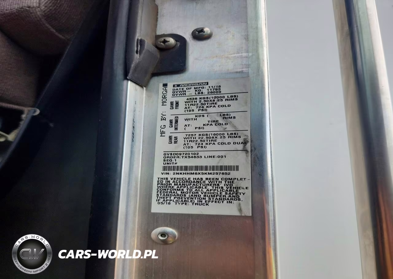 2019 Kenworth T300 Box Truck VIN:2NKHHM6X5KM257652 - 11
