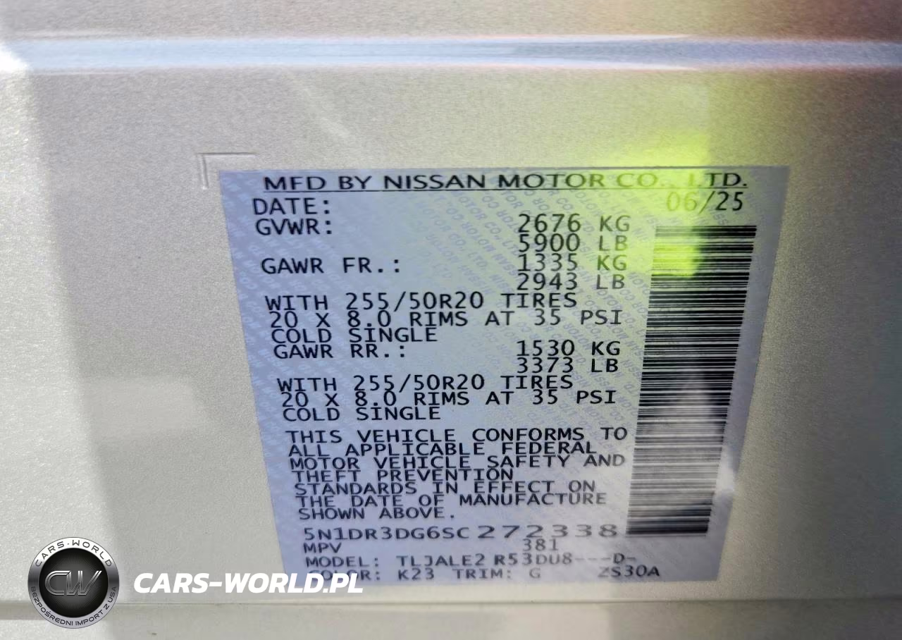 2025 Nissan Pathfinder Platinum VIN:5N1DR3DG6SC272338 - 13