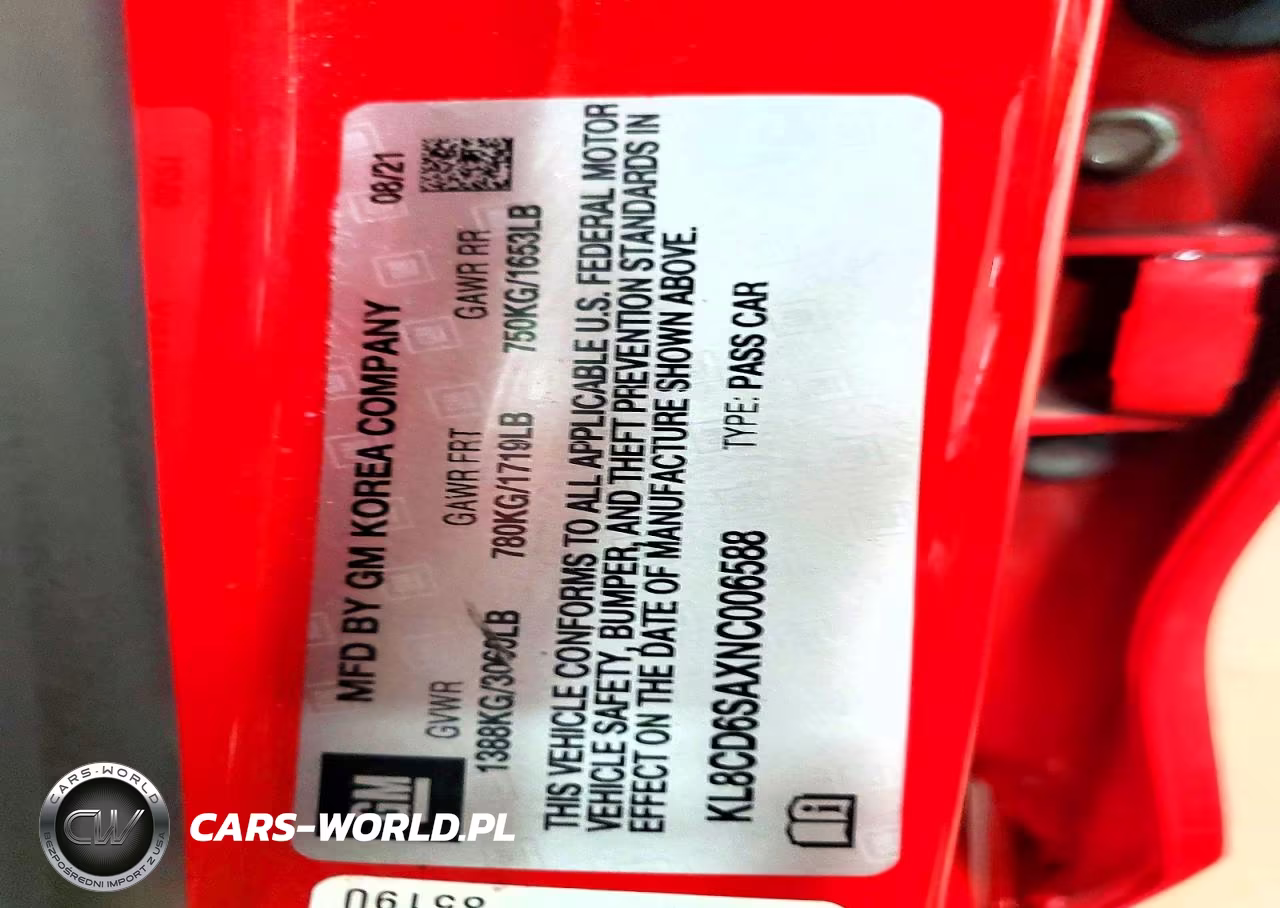 2022 Chevrolet Spark 1Lt VIN:KL8CD6SAXNC006588 - 13