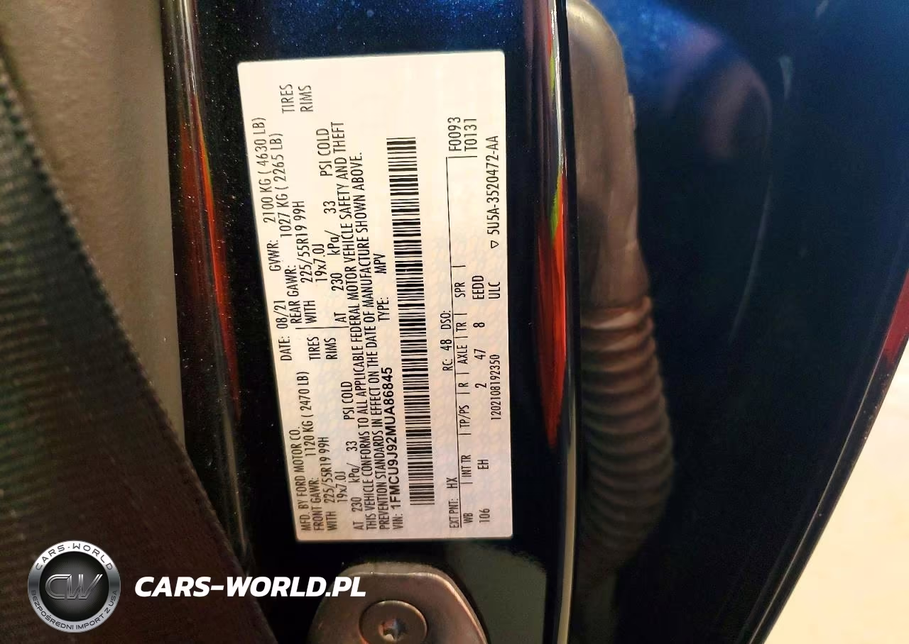 2021 Ford Escape Titanium VIN:1FMCU9J92MUA86845 - 14