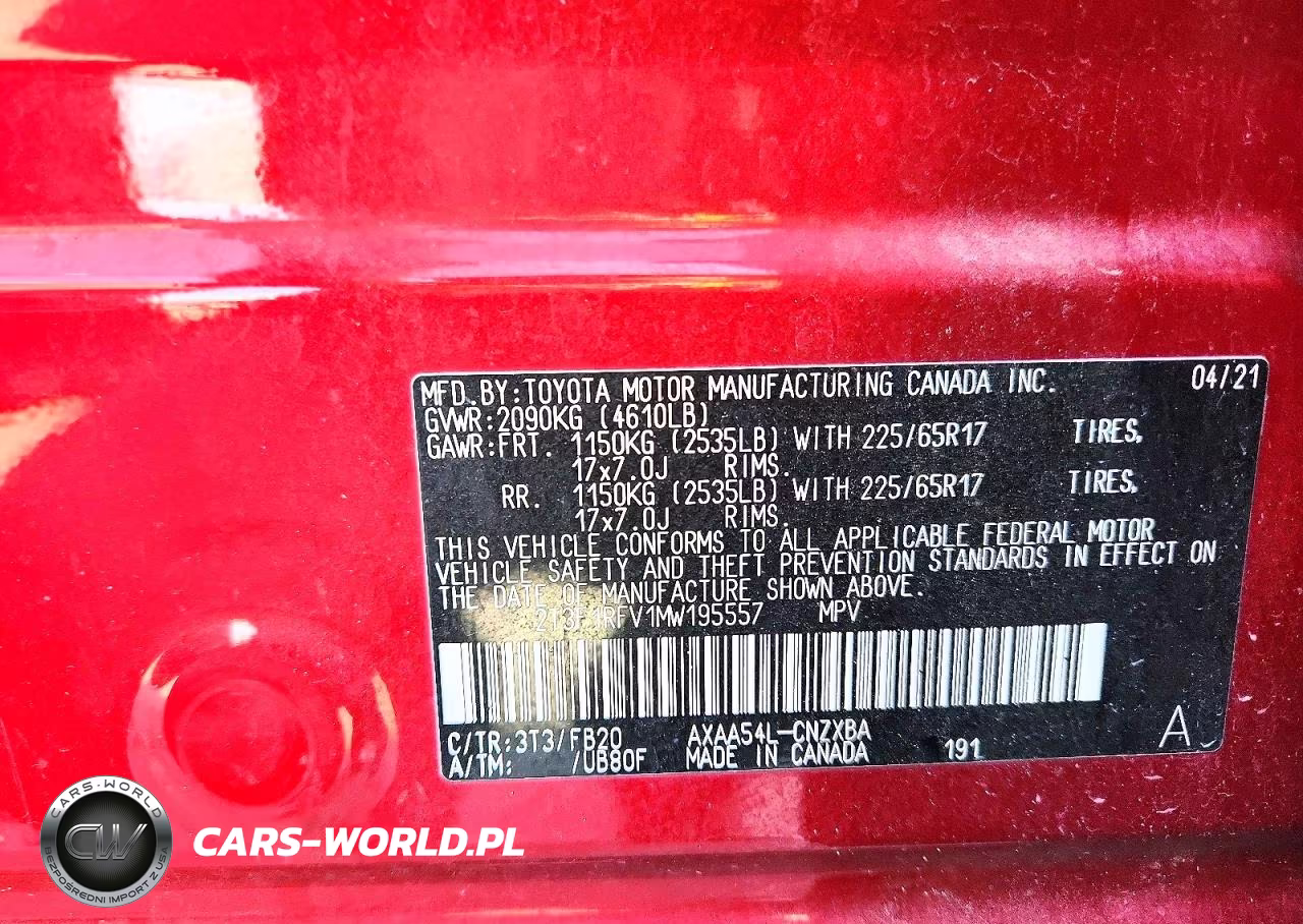 2021 Toyota Rav4 Le VIN:2T3F1RFV1MW195557 - 12