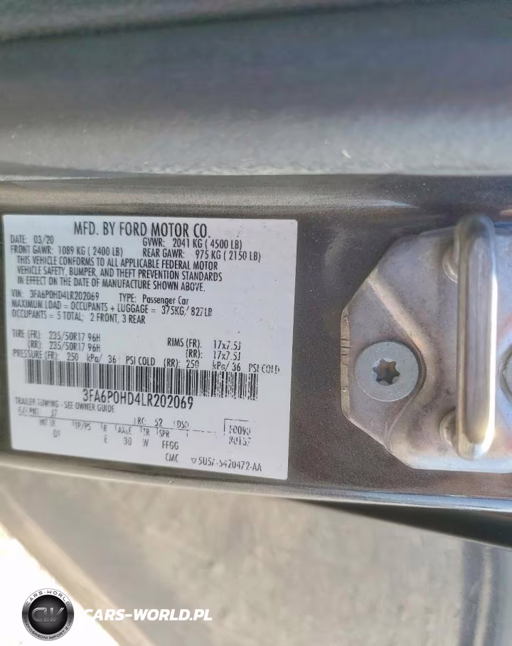 2020 Ford Fusion Se VIN:3FA6P0HD4LR202069 - 12