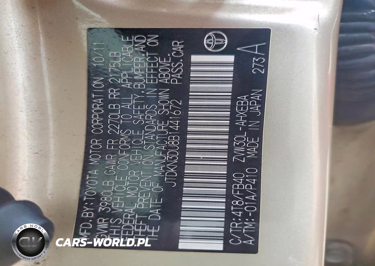 2011 Toyota Prius Two VIN:JTDKN3DU8B1441672 - 13