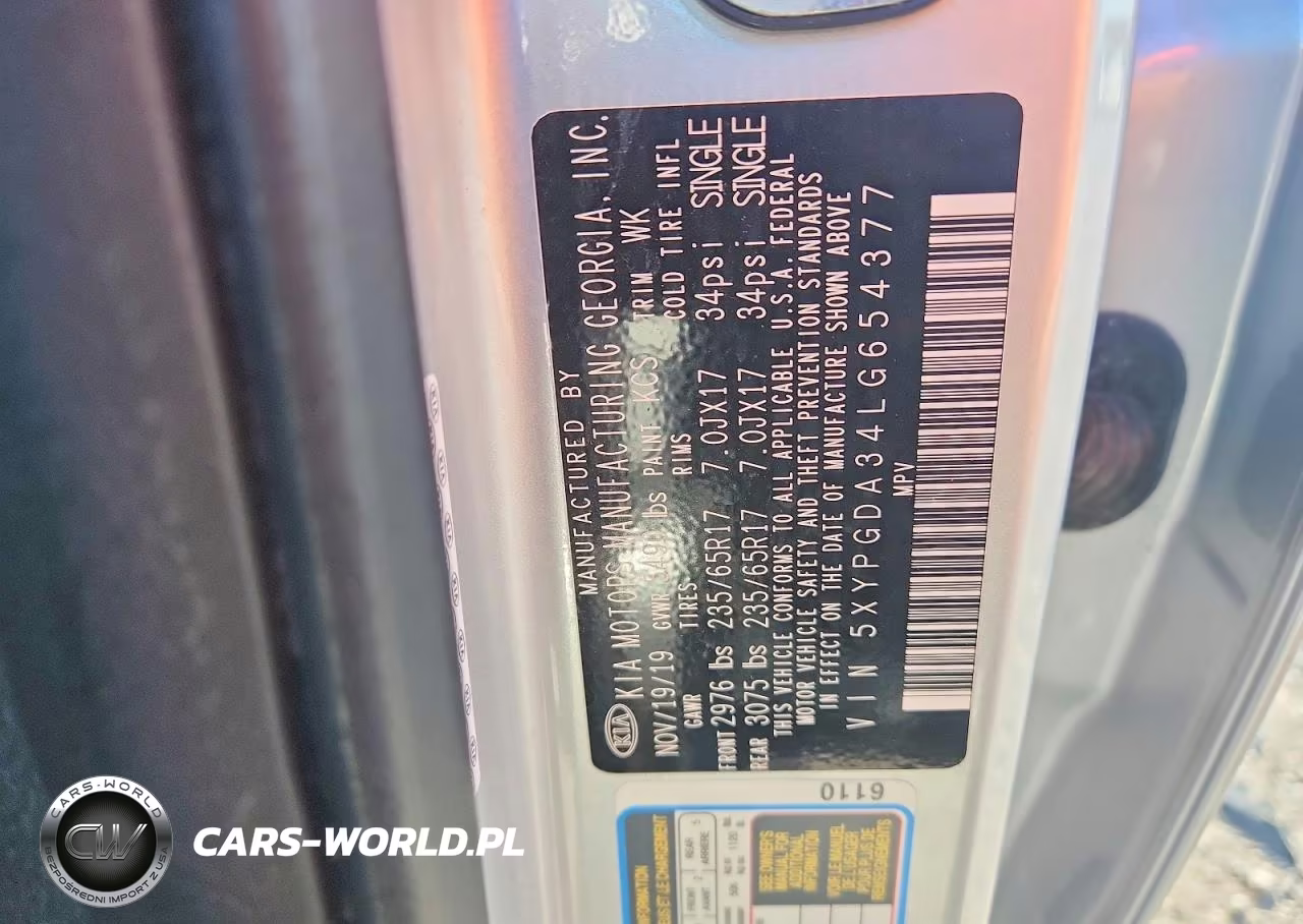 2020 Kia Sorento Lx VIN:5XYPGDA34LG654377 - 14