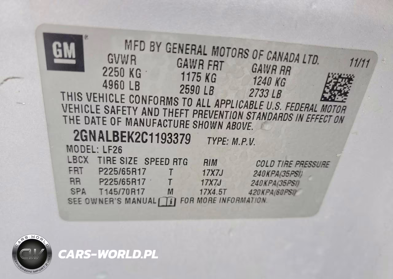 2012 Chevrolet Equinox Ls VIN:2GNALBEK2C1193379 - 14